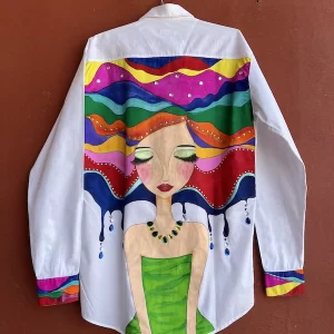 Juliet Hand Painted Oversized Shirt